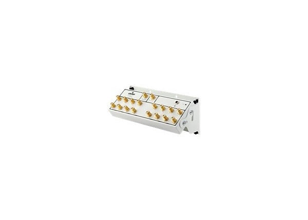 Leviton 1x16 Premium CATV Module with Gold-plated Connectors and Power Supply - White
