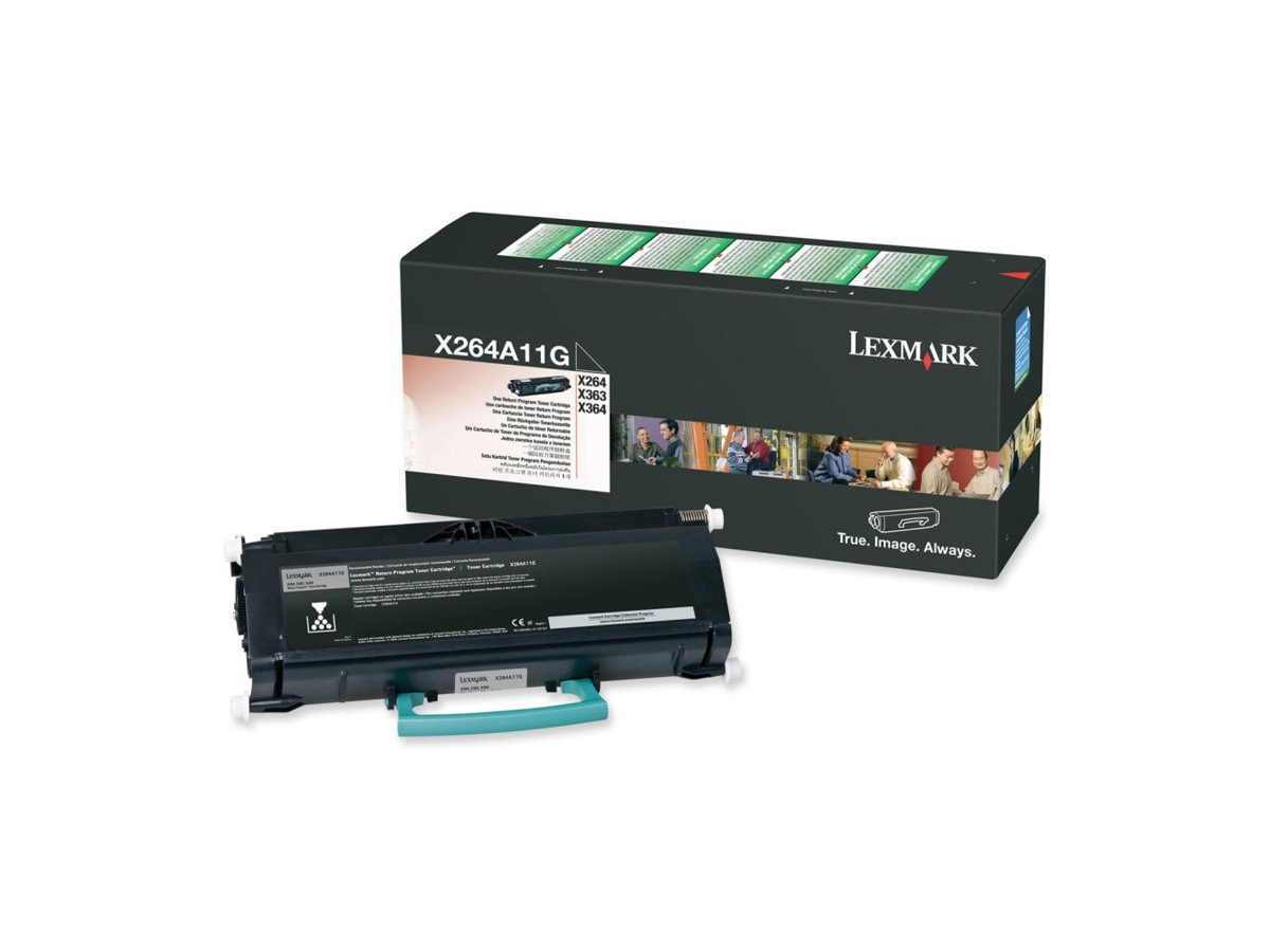 Lexmark X264A11G - black - original - toner cartridge - LCCP, LRP