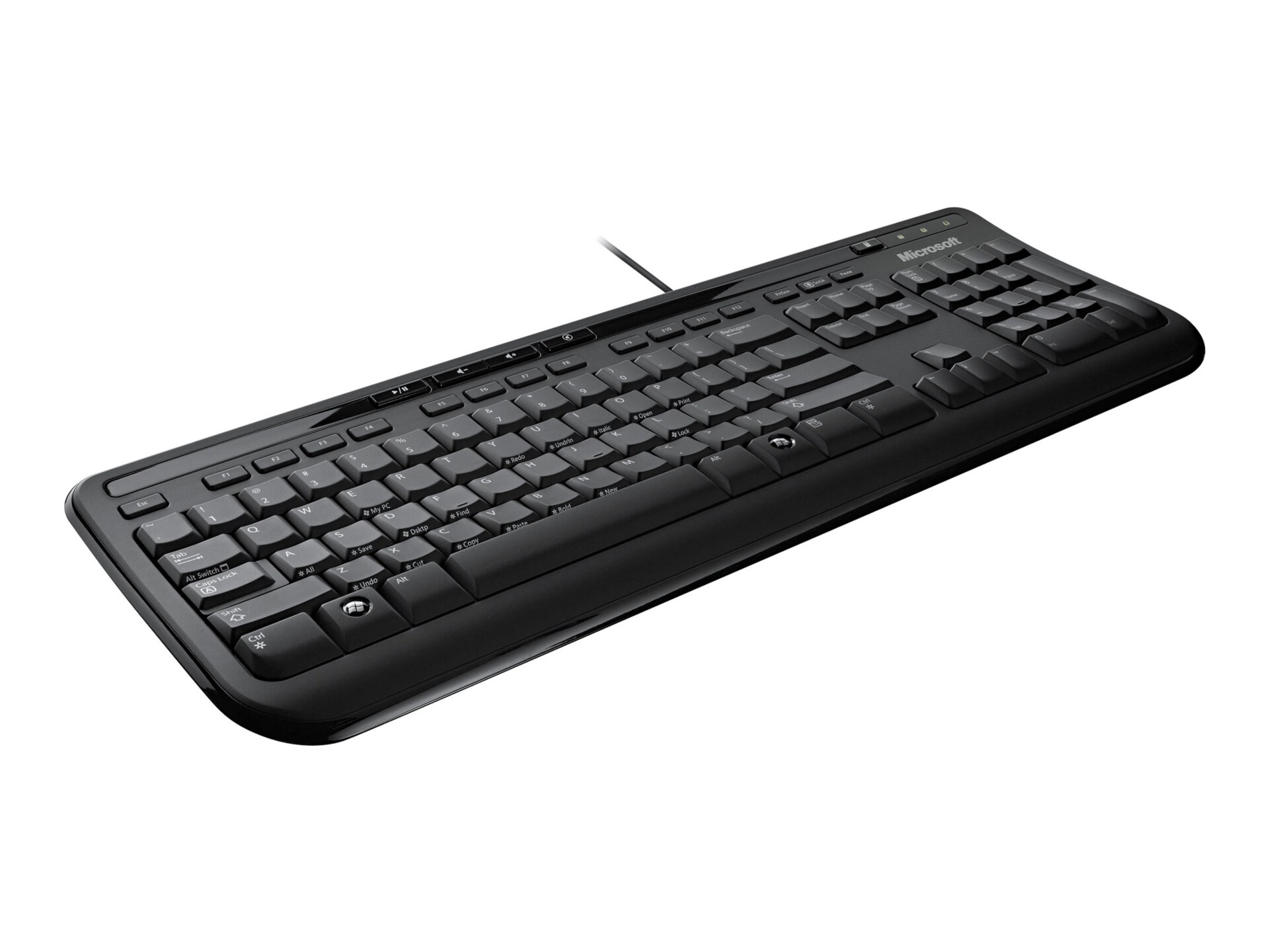 Microsoft Wired Keyboard 600 - clavier - Anglais canadien - noir