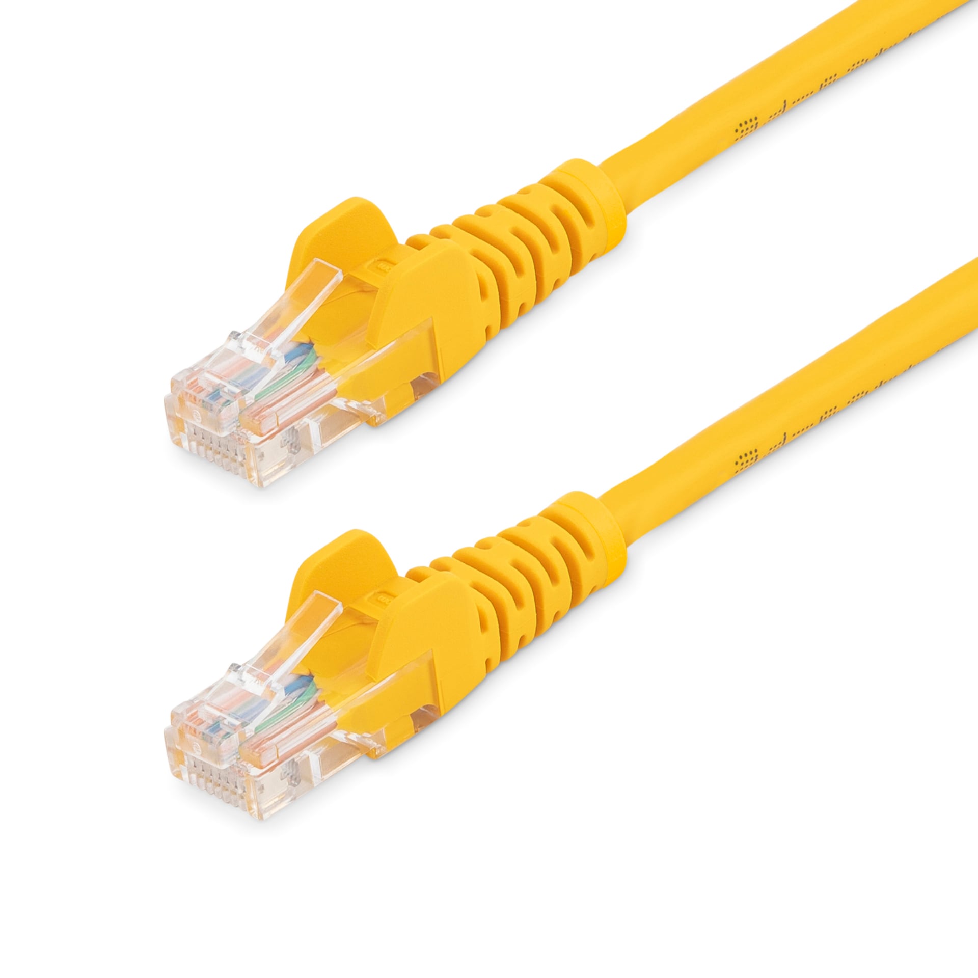 StarTech.com Cat5e Ethernet Cable 10 ft Yellow Cat 5e Snagless Patch Cable