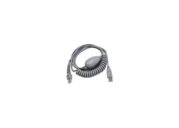 UNITECH USB CABLE 64 COILED GRAY