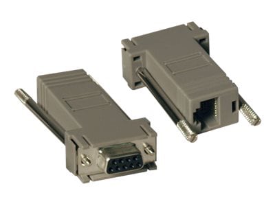 Tripp Lite Null Modem Serial RS232 Modular Adapter Kit 2x DB9F to RJ45F - short-haul modem