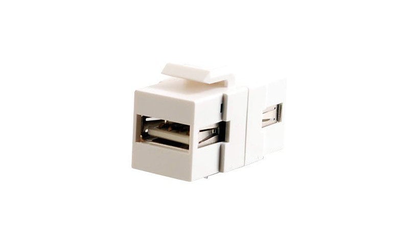 C2G Snap-In USB A Keystone Panel Mount Coupler Insert Module - F/F