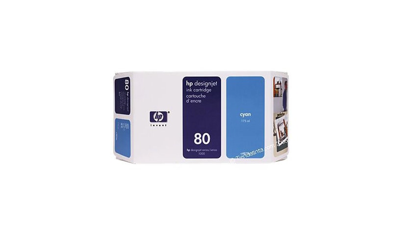 HP 80 175-ml Cyan Ink Cartridge (C4872A)