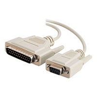 C2G 25ft DB9 to DB25 Serial RS232 Modem Cable - Female to Male