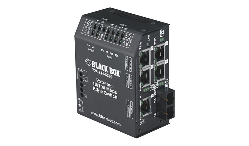 Black Box Heavy-Duty Edge Switch Extreme - switch - 6 ports