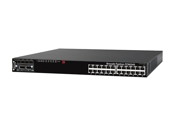 Brocade FastIron CX 624S - switch - 24 ports - managed - rack-mountable