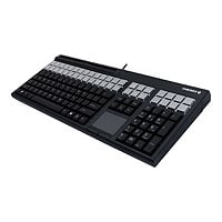 CHERRY LPOS G86-71411 - keyboard - with touchpad, magnetic card reader - QWERTY - US - black