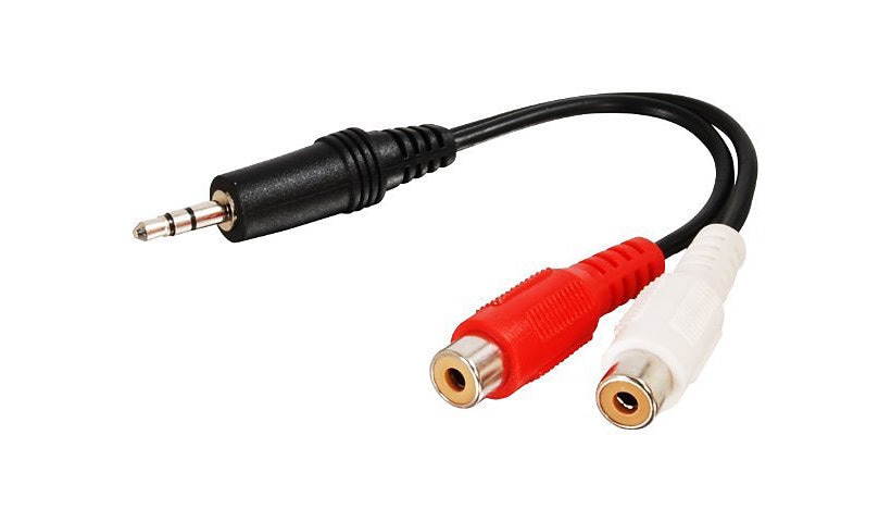 C2G Value Series One 3.5mm Stereo Audio To Two RCA Stereo - Y-Cable Audio Adapter - M/F - audio adapter