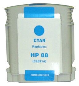 Clover Remanufactured Ink for HP 88XL (C9391AN), Cyan, 1,700 page yield