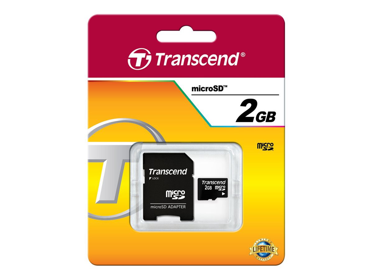 Transcend - carte mémoire flash - 2 Go - micro SD