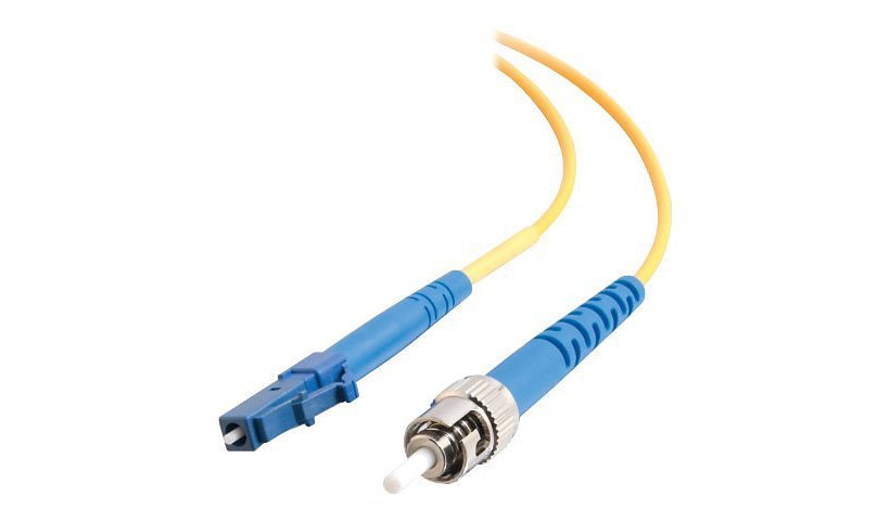 C2G 3m LC-ST 9/125 Simplex Single Mode OS2 Fiber Cable - Yellow - 10ft - pa