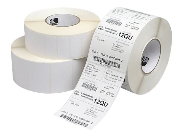 Zebra Label, Paper, 4 x 2in, Direct Thermal, Z-Perform 2000D, 1 in core