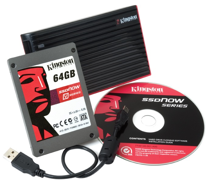 Kingston V-Series 64GB Solid State Drive for Notebooks w/ data transfer kit