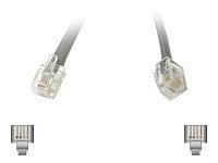 C2G 7ft RJ12 Straight Modular Cable - 6P6C