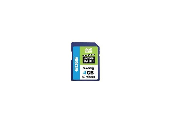 EDGE SDHC HD Video Cards - flash memory card - 4 GB - SDHC