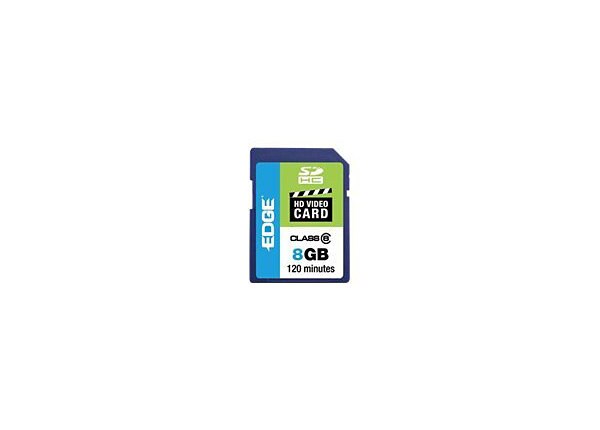 EDGE SDHC HD Video Cards - flash memory card - 8 GB - SDHC