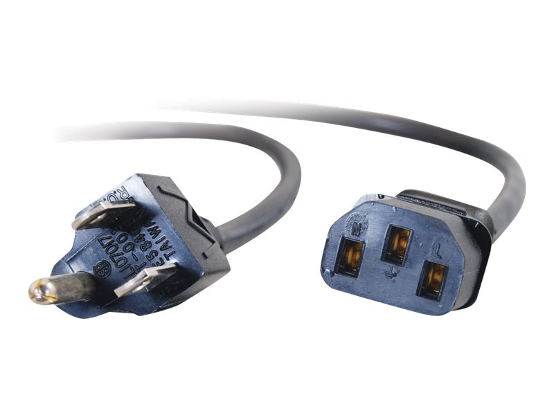 Thumbnail 4 of 4 for C2G 6ft Shielded Universal Power Cord - 18 AWG - NEMA 5-15P to IEC320C13