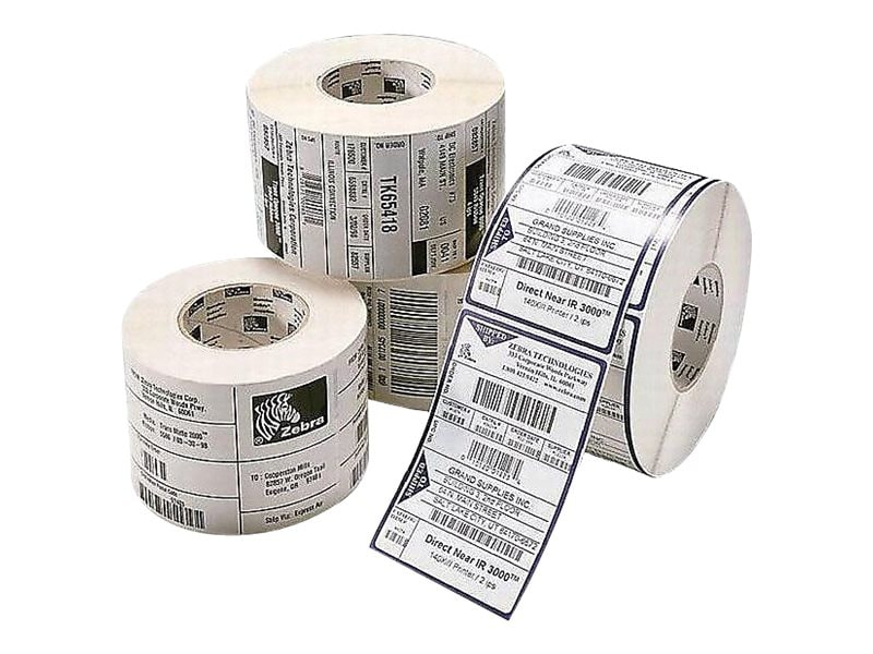 Zebra Label, Paper, 4 x 1in, Direct Thermal, Z-Select 4000D, 1 in core
