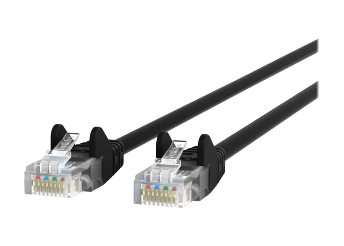 Belkin patch cable - 1 ft - black