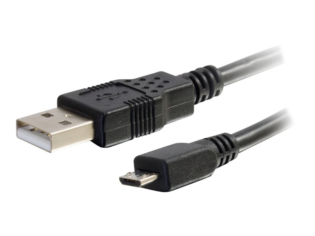 C2G 6.6ft USB to Micro B Cable - USB A to Micro USB Cable - USB 2.0 - M/M -