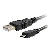 C2G 6.6ft USB to Micro B Cable - USB A to Micro USB Cable - USB 2.0 - M/M -