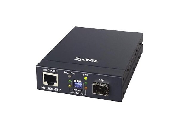 Zyxel MC1000-SFP - media converter - 10Mb LAN, 100Mb LAN, GigE