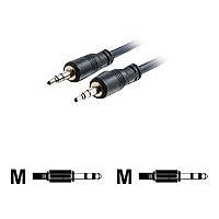 C2G 35ft 3.5mm Stereo Audio Cable with Low Profile Connectors M/M - Plenum CMP-Rated - audio cable - 35 ft