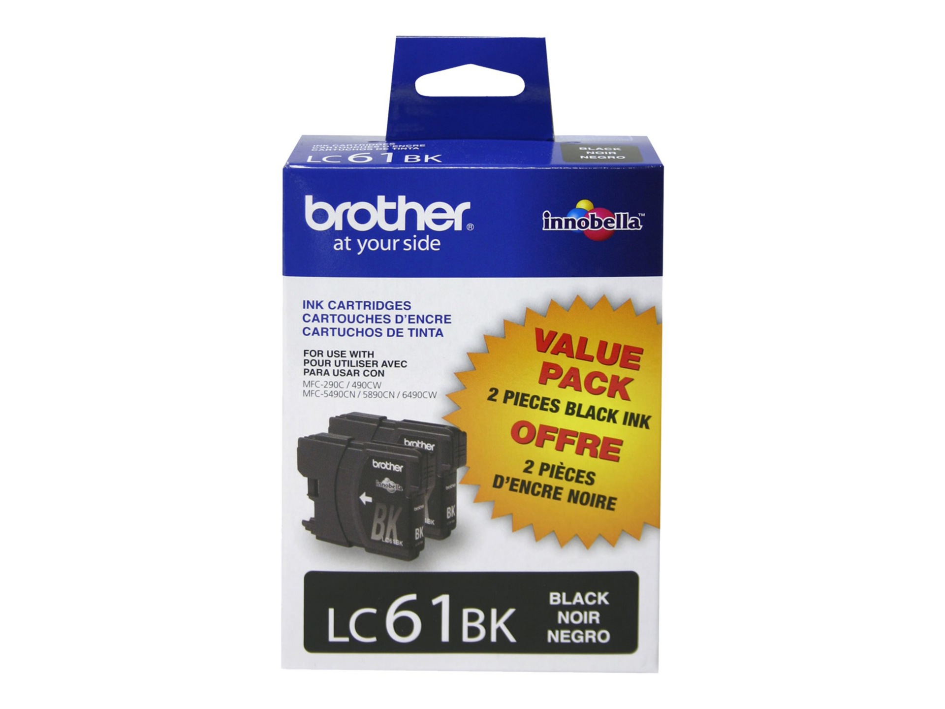 Brother LC612PKS - 2-pack - black - original - ink cartridge