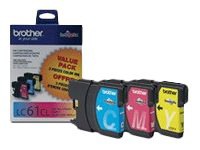 Brother LC613PKS - yellow, cyan, magenta - original - ink cartridge