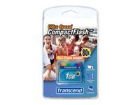 Transcend Ultra Performance - flash memory card - 1 GB - CompactFlash