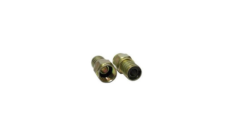 C2G Hex Crimp F-Type Connector for RG6 - antenna connector