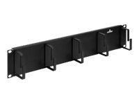 Leviton 5 Ring Horizontal Patch Cord Manager - rack cable management panel