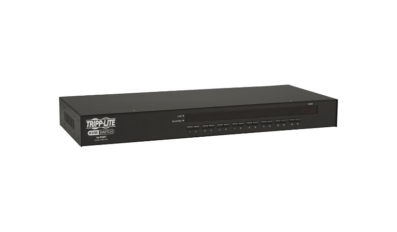 Tripp Lite 16-Port Rackmount USB / PS2 KVM Switch w/ On-Screen Display 1U - commutateur KVM - 16 ports - Montable sur rack