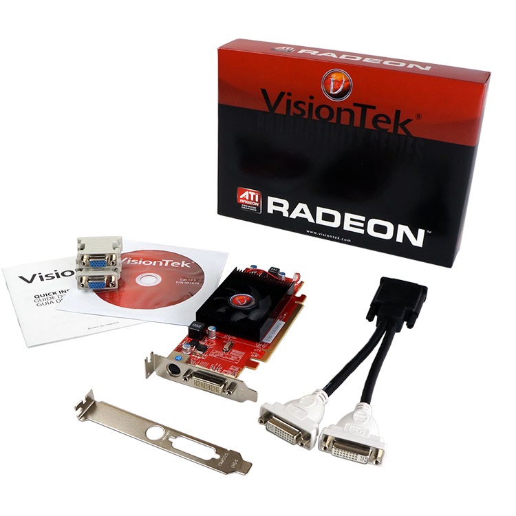 Thumbnail 2 of 5 for VisionTek Radeon HD 4350 Graphics Card - 512 MB RAM