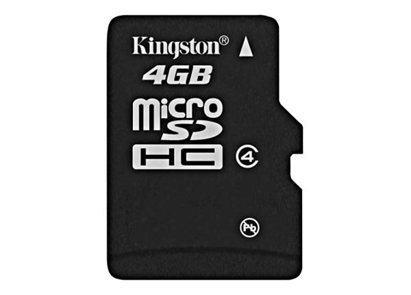 Kingston - flash memory card - 4 GB - microSDHC