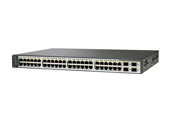 Cisco Catalyst 3750V2-48PS - switch - 48 ports - managed - rack-mountable