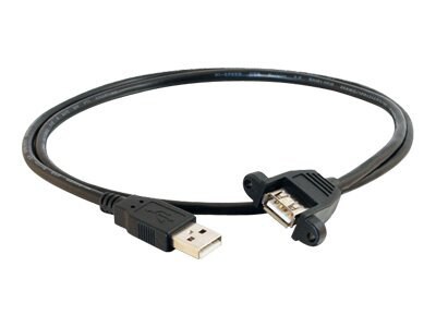 C2G Panel Mount Cable - USB cable - USB to USB - 30 cm