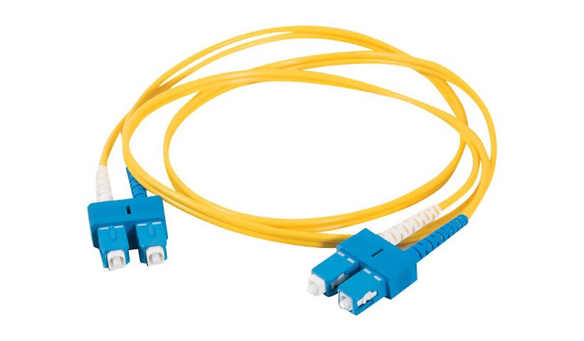 C2G 7m SC-SC 9/125 Duplex Single Mode OS2 Fiber Cable - Yellow - 23ft - pat