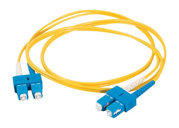 C2G 15m SC-SC 9/125 Duplex Single Mode OS2 Fiber Cable - Yellow - 50ft - patch cable - 15 m - yellow
