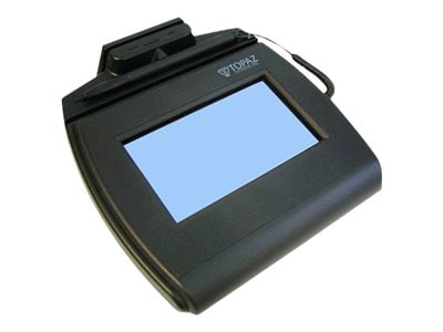 Topaz SigLite LCD 4X3 TM-LBK750-HSB-R - signature terminal with magnetic card reader - USB