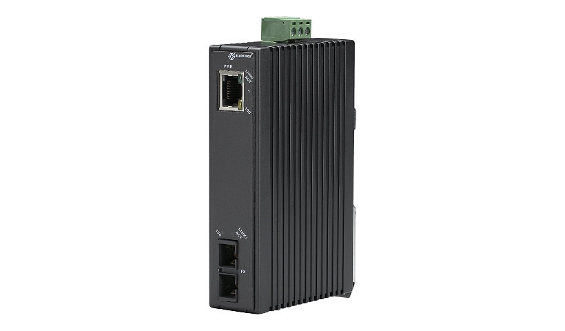 Black Box Hardened Mini Industrial - fiber media converter - 10Mb LAN