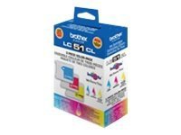 Brother LC513PKS - yellow, cyan, magenta - original - ink cartridge