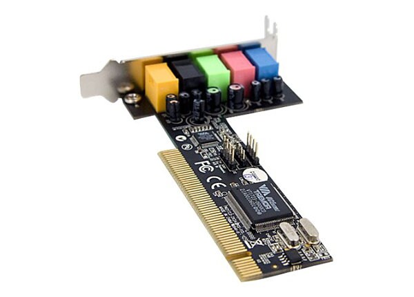 StarTech.com 5 Channel Low Profile PCI Sound Adapter Card – 24 Bits - sound