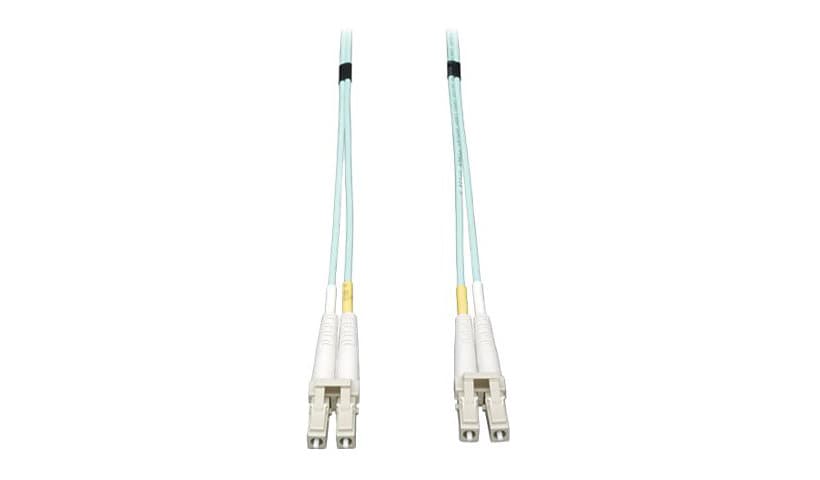 Tripp Lite 50M 10Gb Duplex Multimode 50/125 OM3 Fiber Cable LC/LC Aqua 164'