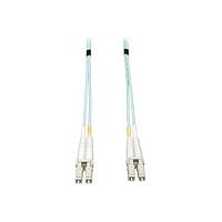 Tripp Lite 50M 10Gb Duplex Multimode 50/125 OM3 Fiber Cable LC/LC Aqua 164'