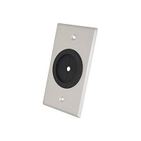 C2G Classic Series 1.5in Grommet Cable Pass Through Single Gang Wall Plate - Brushed Aluminum - mounting plate