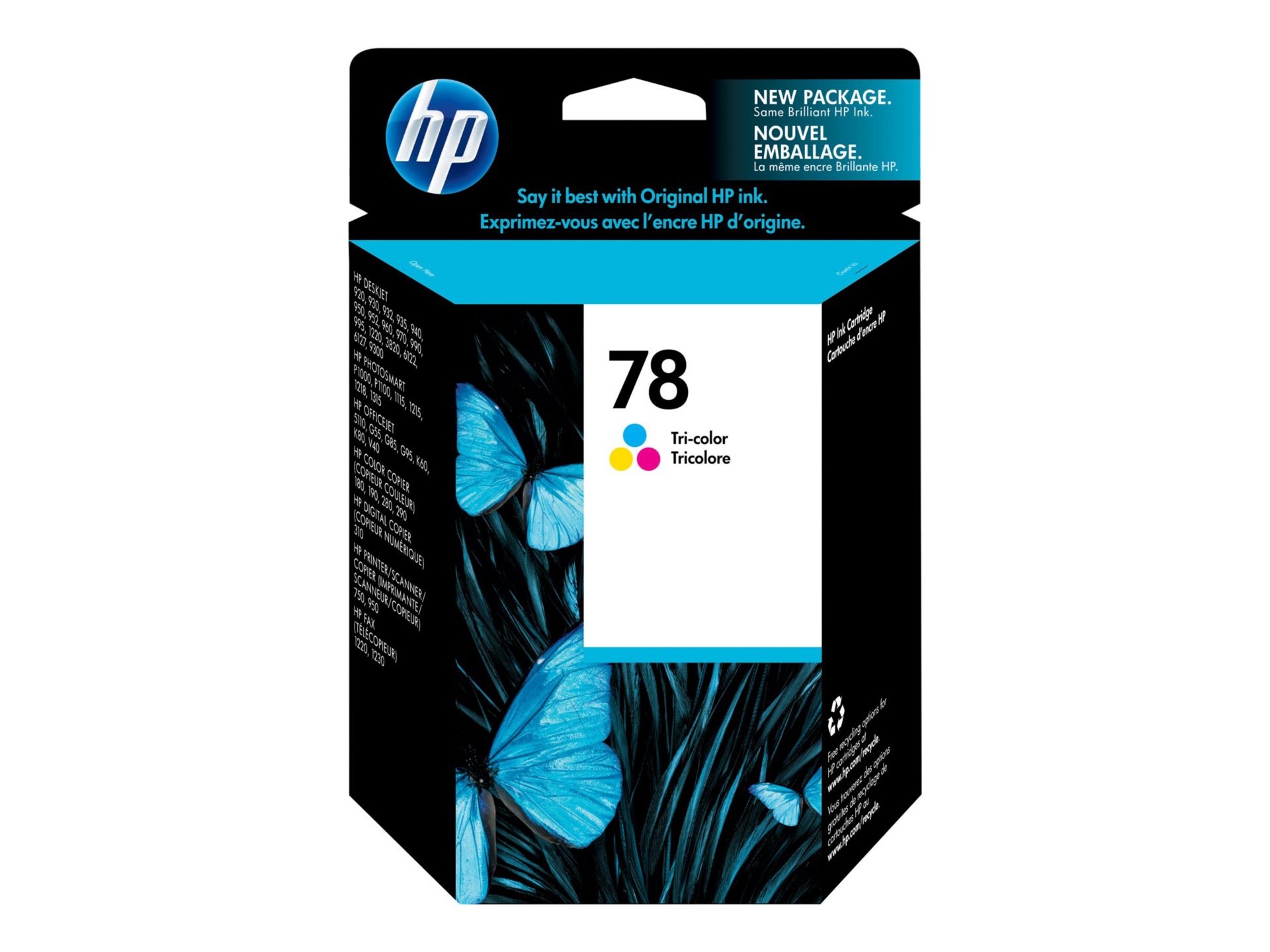 HP 78 - color (cyan, magenta, yellow) - original - ink cartridge