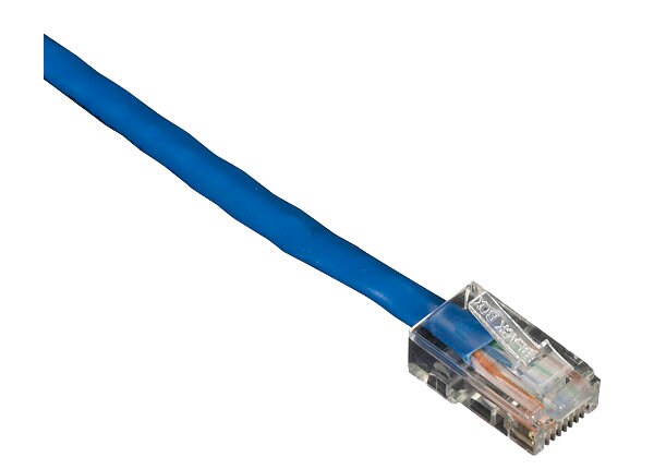 Black Box 1ft Blue  Cat5 CAT5e UTP Patch Cable, 350Mhz, No Boot, 1'