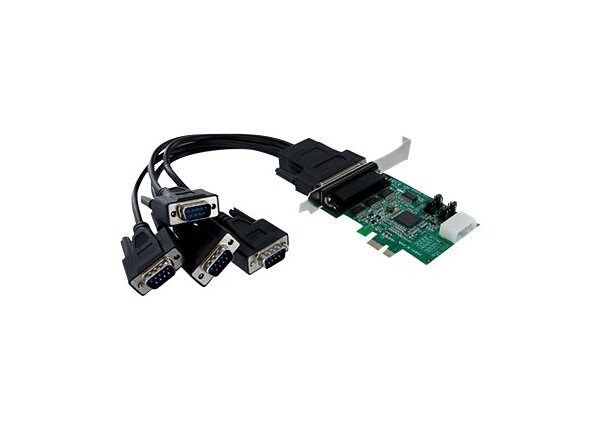 StarTech.com Serial adapter card - PCI Express - serial - 4 ports - serial adapter